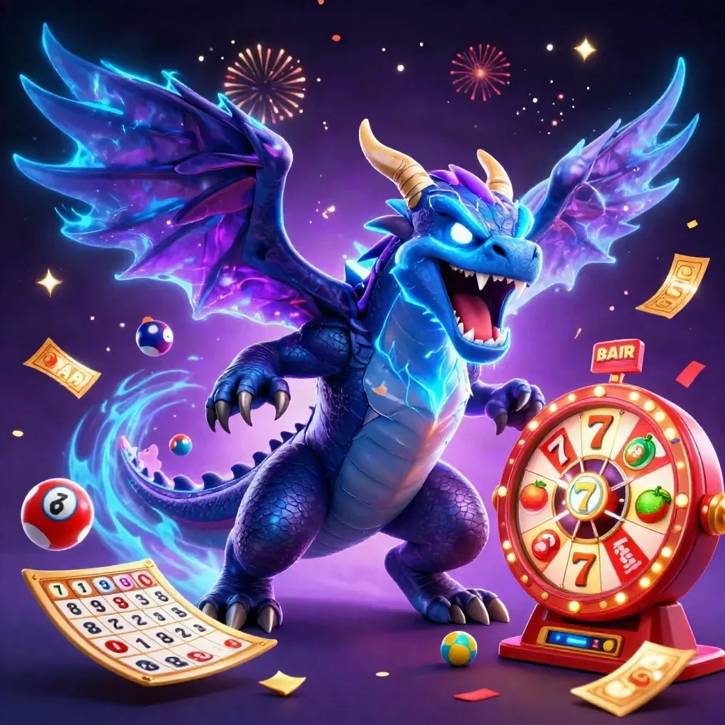 Thunder dragon, glowing hawk, and static mouse amid jackpots, reels, and casino sparks.